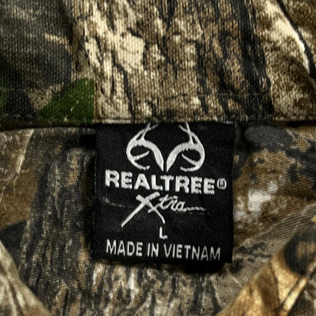Realtree Camo Shirt - Large Brown Cotton - Image 3