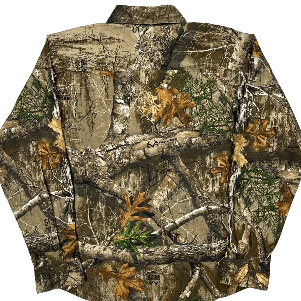Realtree Camo Shirt - Large Brown Cotton - Image 6
