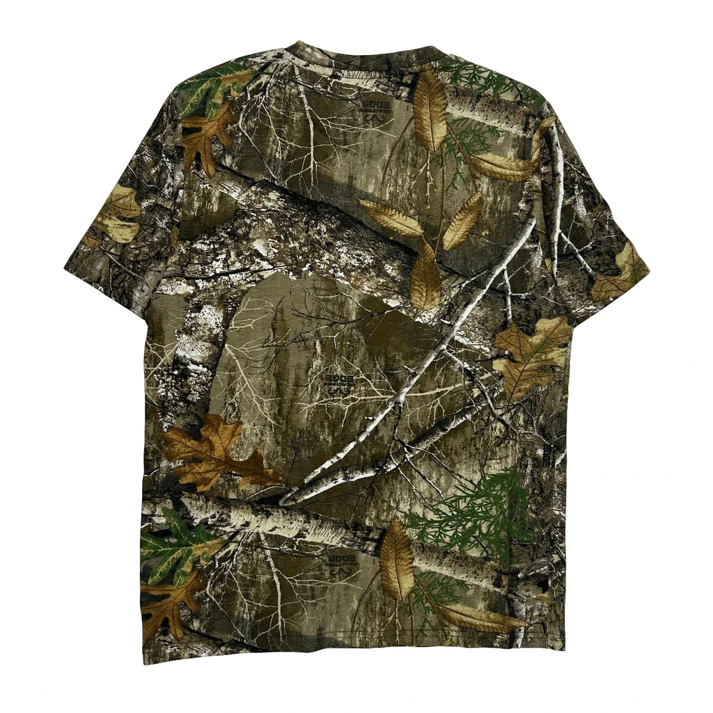 Realtree Camo T-Shirt - Medium Brown Cotton - Image 2