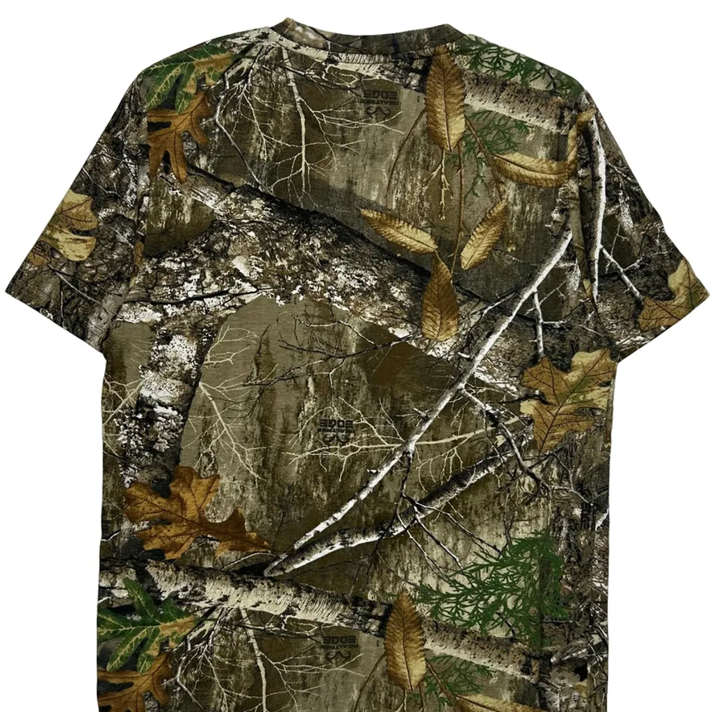 Realtree Camo T-Shirt - Medium Brown Cotton - Image 7
