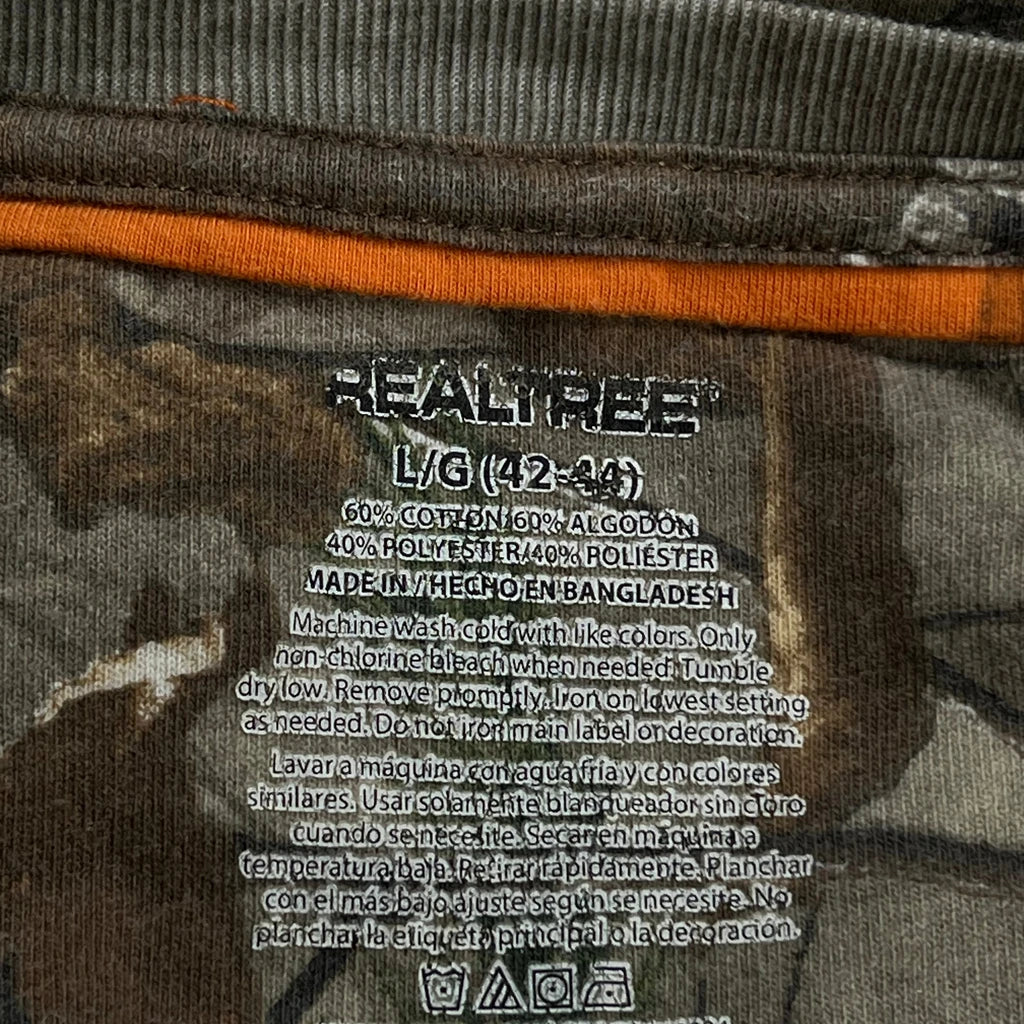 Realtree Camo T-Shirt - Large Camo Cotton Blend - Image 3