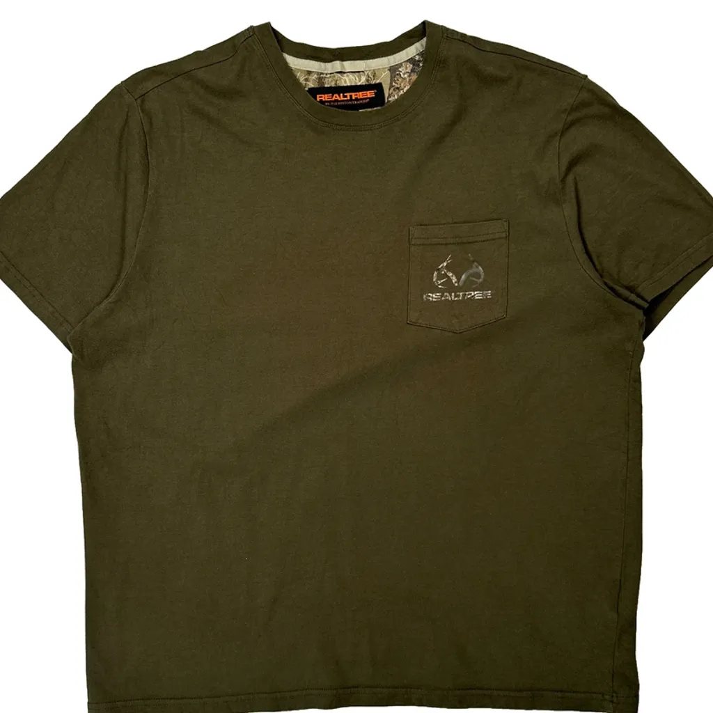 Realtree T-Shirt - XL Green Cotton - Image 4