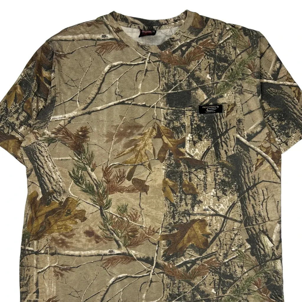 Realtree Camo T-Shirt - 2XL Green Cotton Blend - Image 5