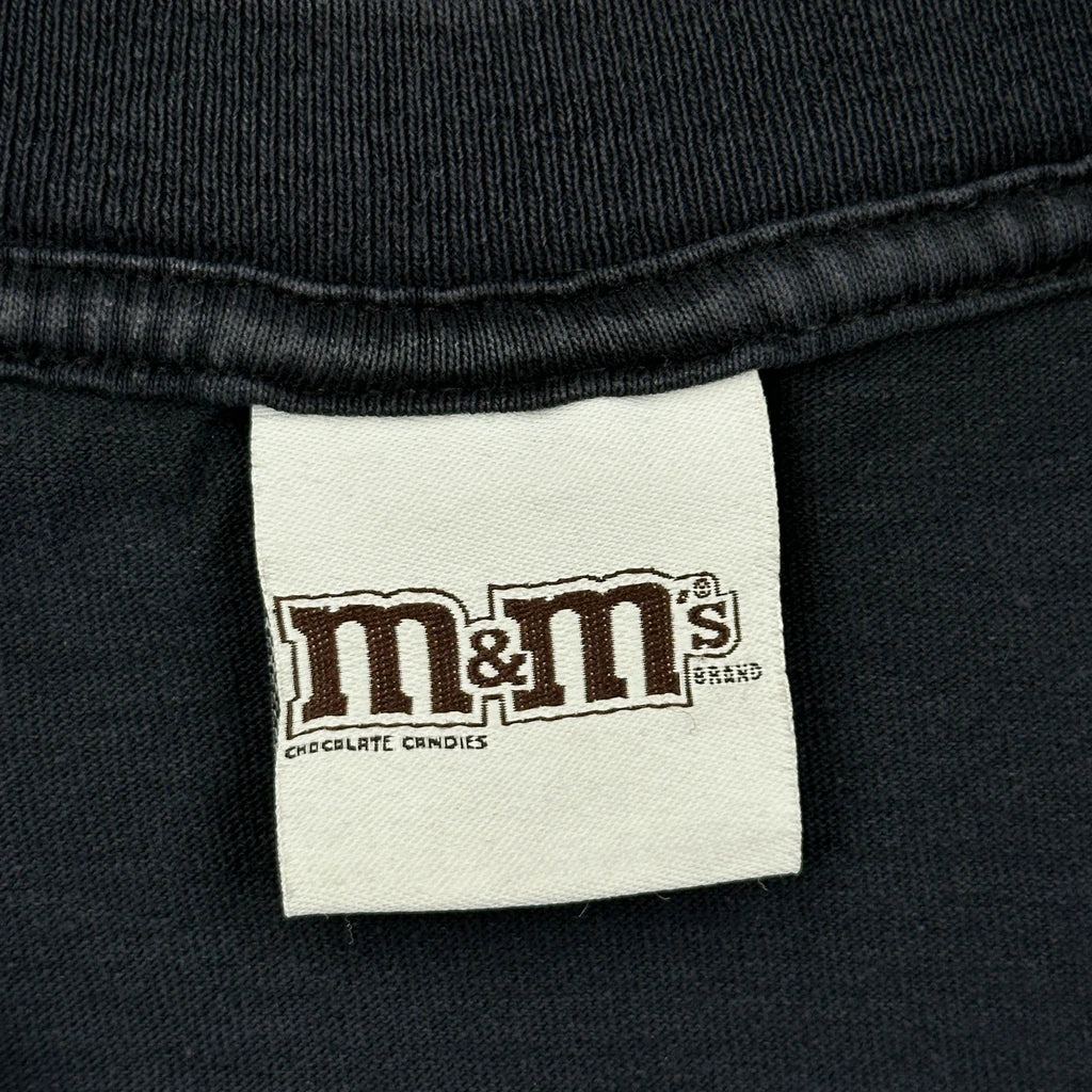 Red Character M&M Cartoon T-Shirt - Large Black Cotton - Image 4