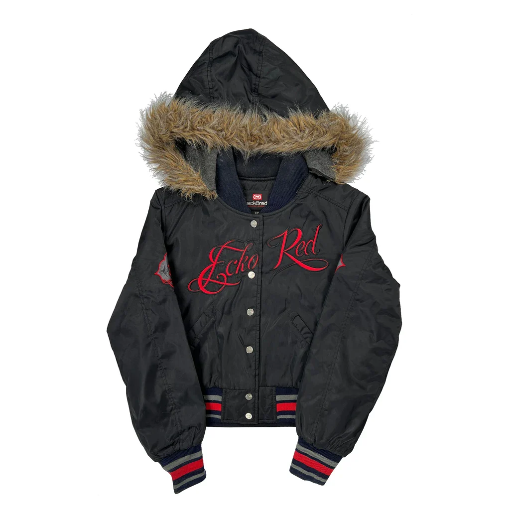 Red Ecko Unltd Puffer - Large Black Polyester