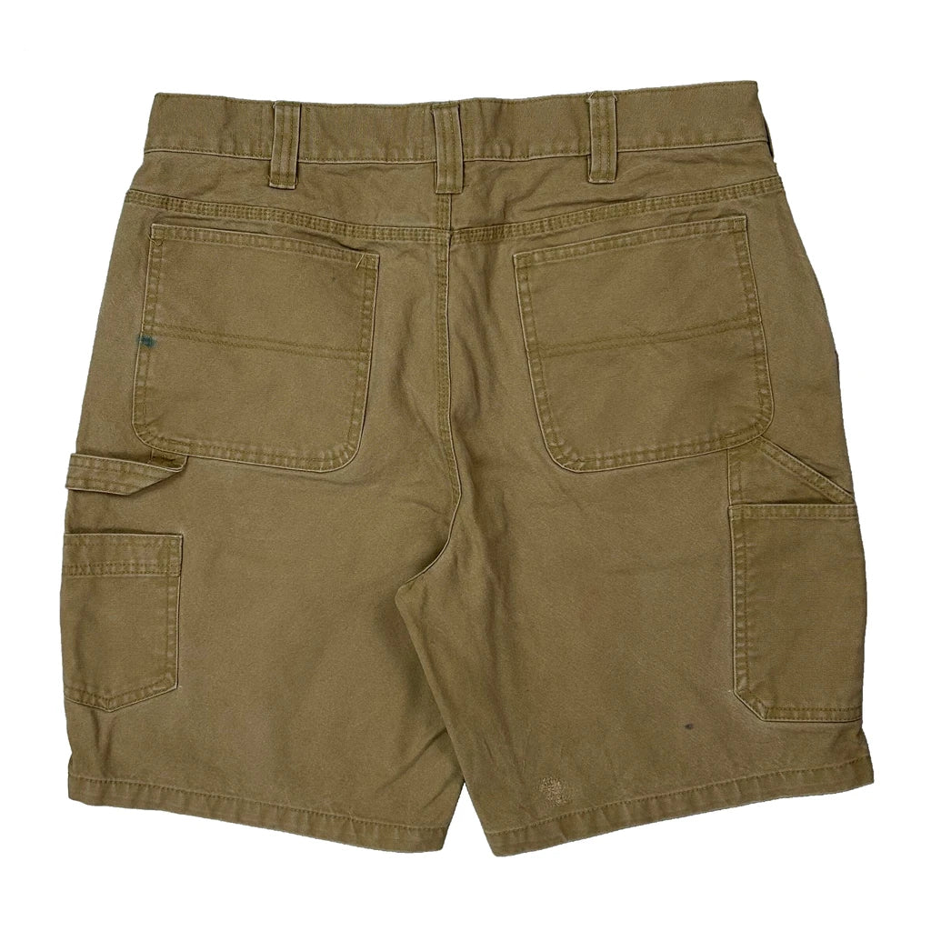 Red Head Carpenter Shorts - 34W 9L Khaki Cotton