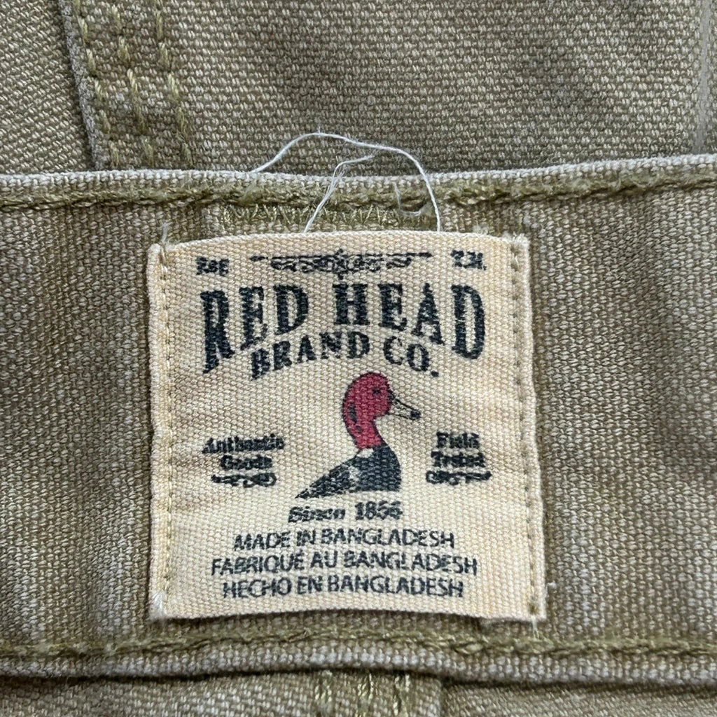Red Head Carpenter Shorts - 34W 9L Khaki Cotton - Image 6