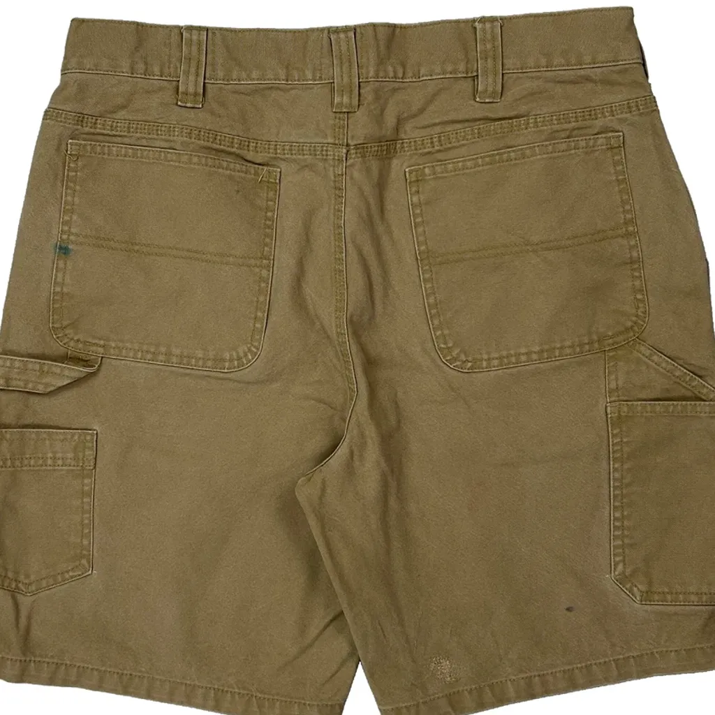 Red Head Carpenter Shorts - 34W 9L Khaki Cotton - Image 8