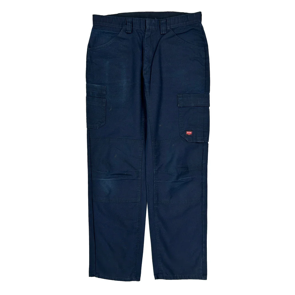 Red Kap Workwear Cargo Trousers - 34W 31L Navy Polyester Blend - Image 2