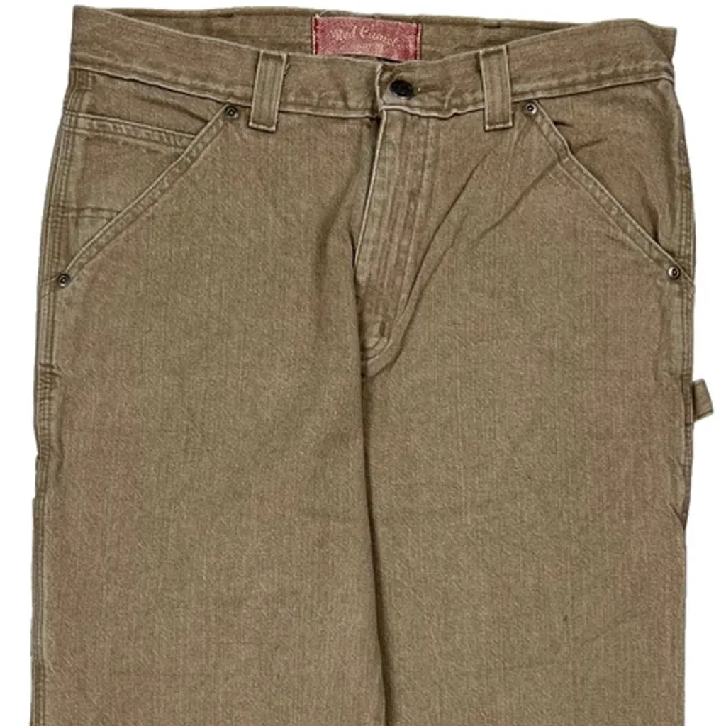Red Kap Carpenter Trousers - 34W 30L Brown Cotton - Image 9