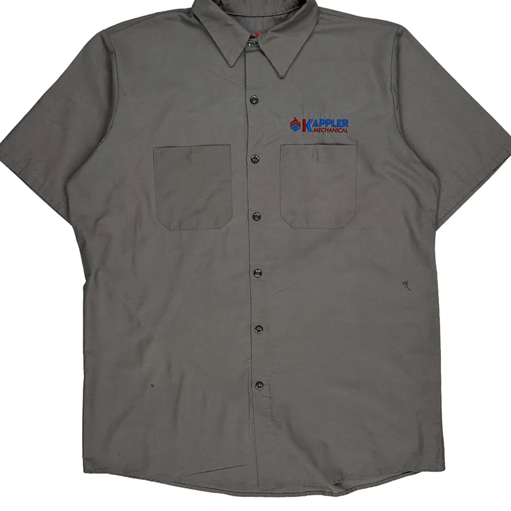 Red Kap Short Sleeve Shirt - Large Grey Polyester Blend - Image 7