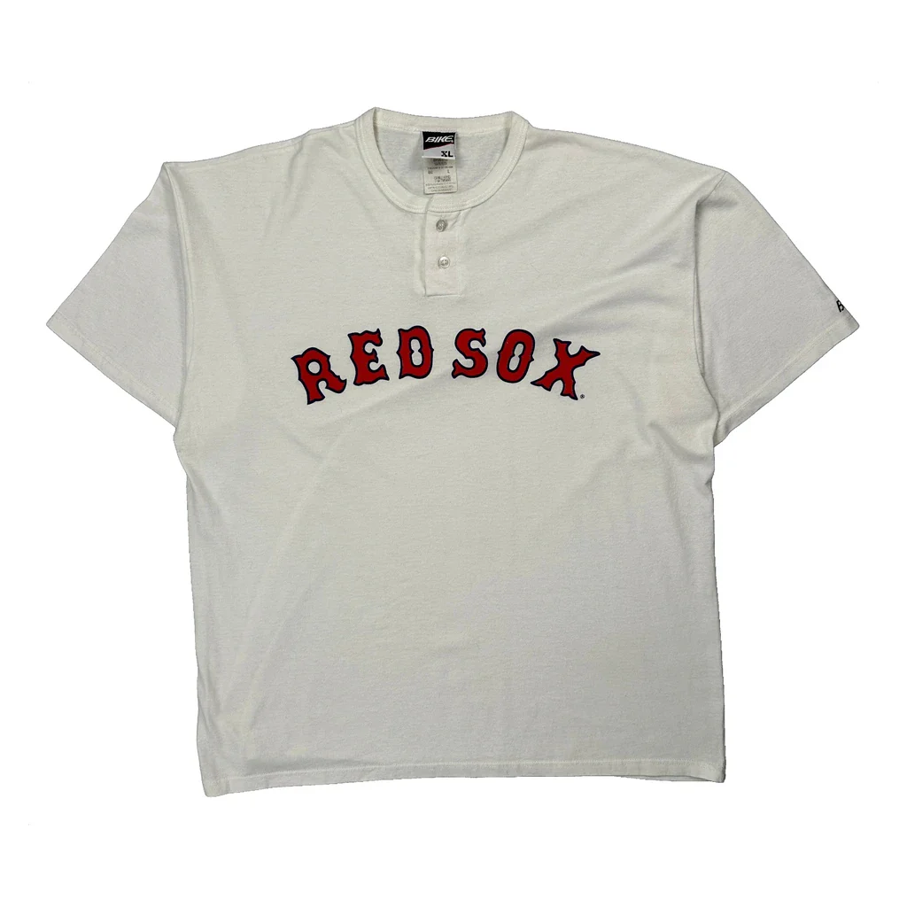 Red Sox Bike Mlb T-Shirt - XL White Cotton