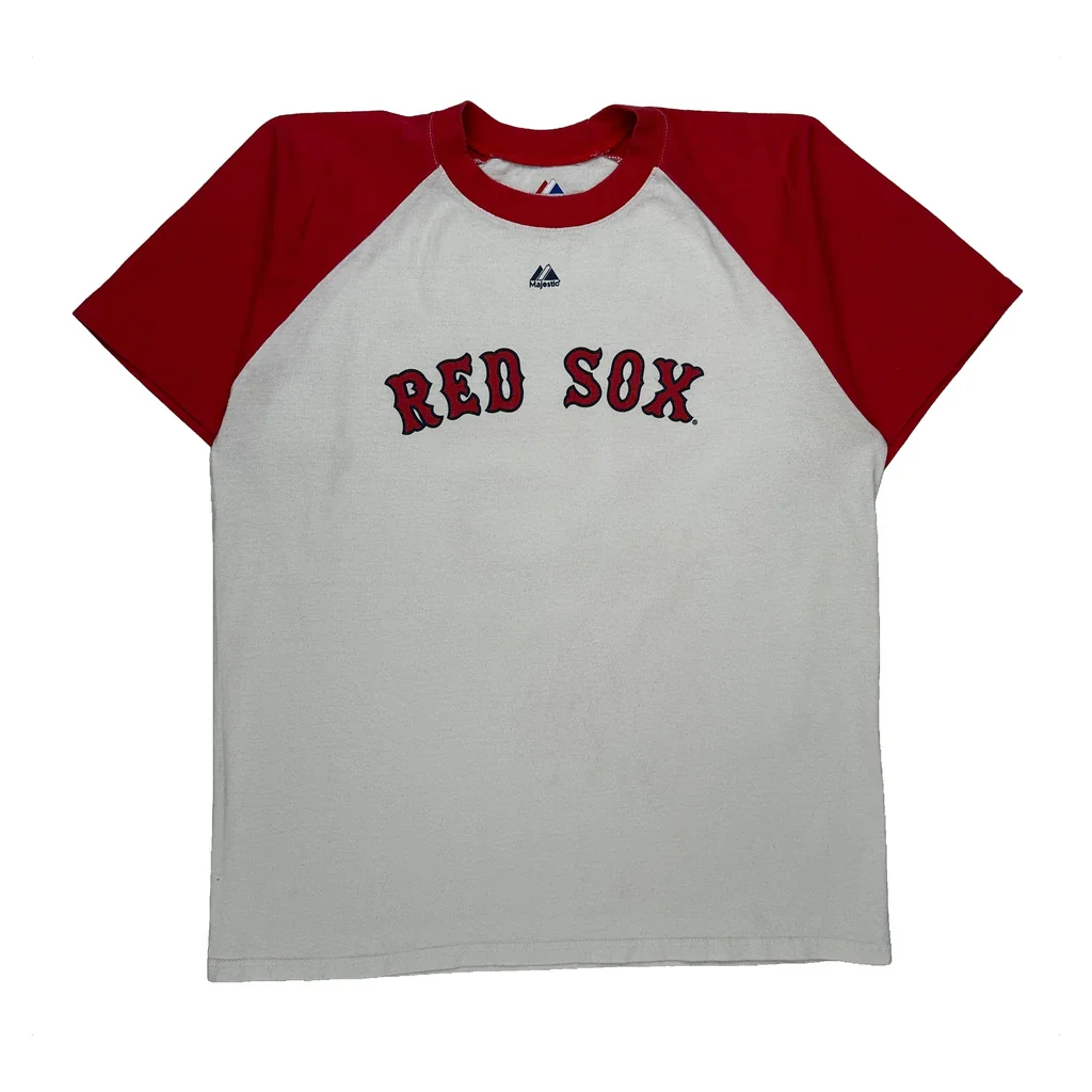 Red Sox Majestic Mlb Jersey - Large White Cotton