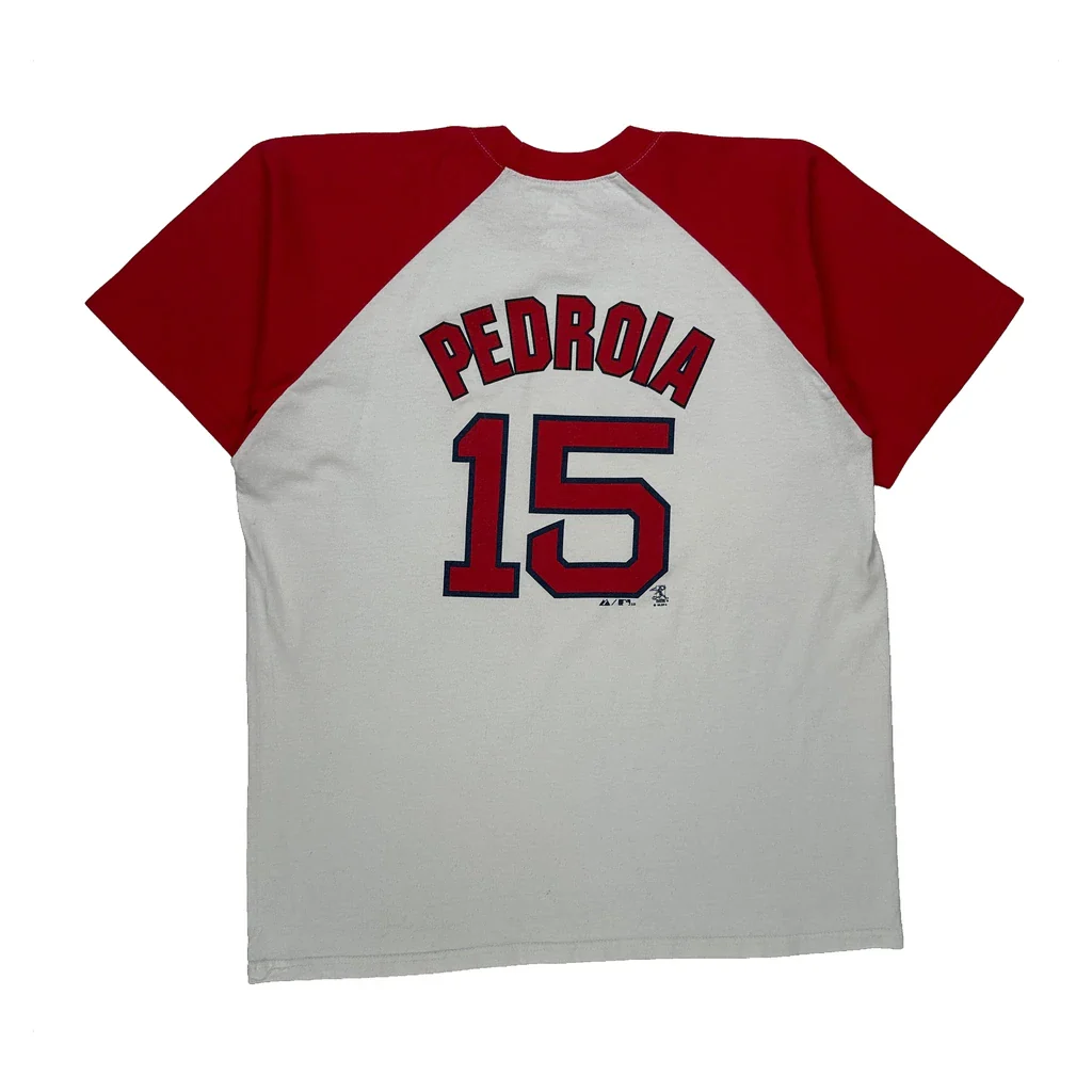 Red Sox Majestic Mlb Jersey - Large White Cotton - Image 2