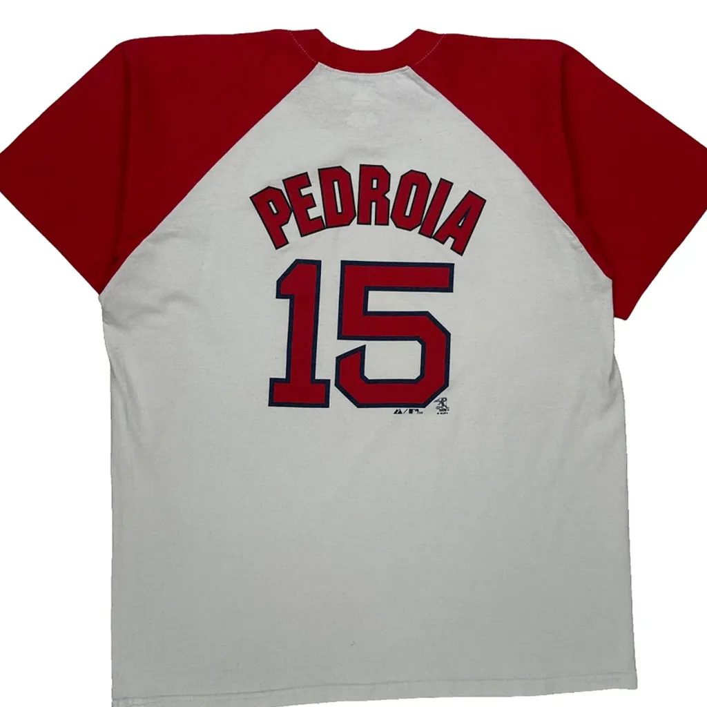 Red Sox Majestic Mlb Jersey - Large White Cotton - Image 7