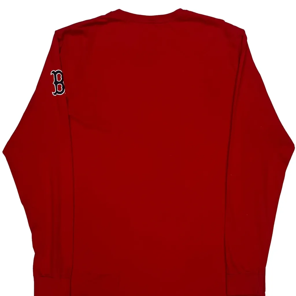 Red Sox Nike Mlb Long Sleeve T-Shirt - 2XL Red Cotton - Image 7