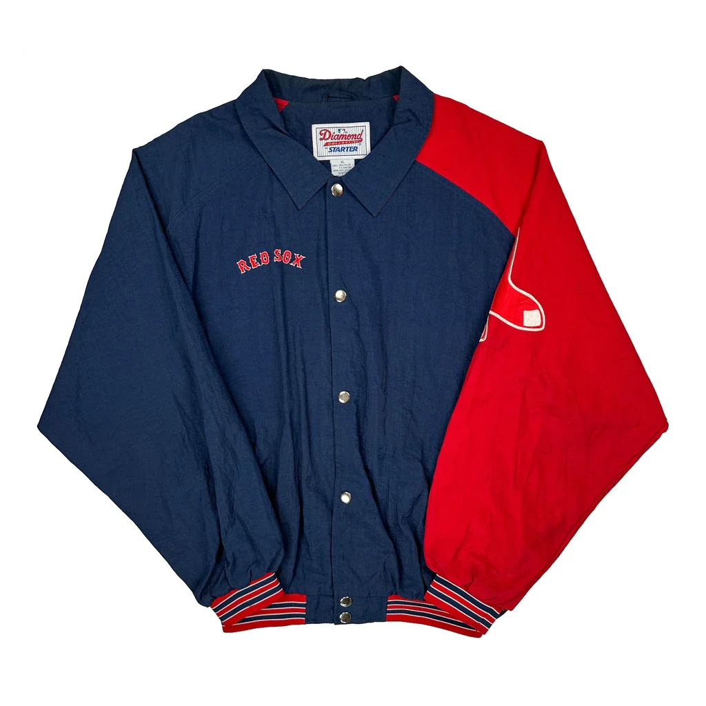 Red Sox Starter Mlb Baseball Jacket - XL Blue Nylon