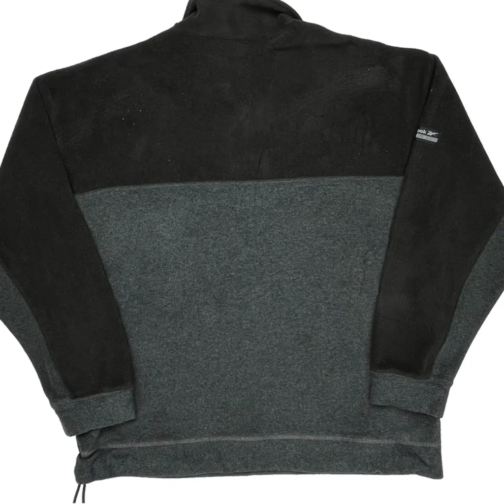 Reebok 1/4 Zip - Large Gray Polyester - Image 6
