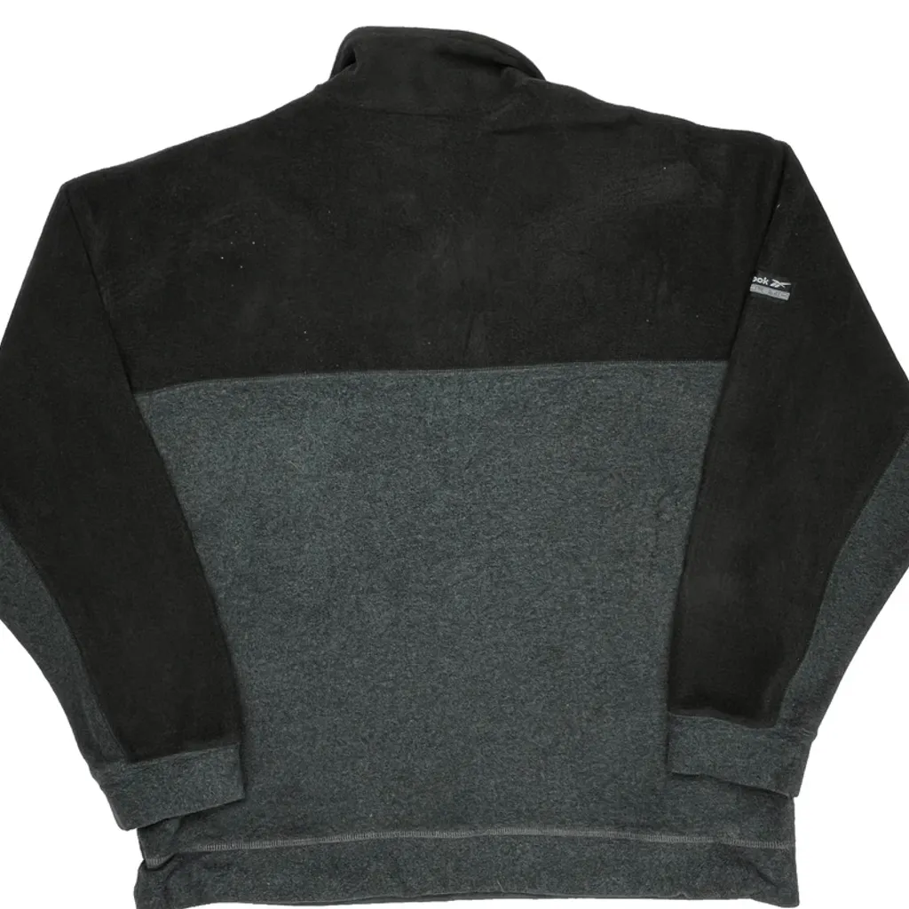 Reebok 1/4 Zip - Large Gray Polyester - Image 7