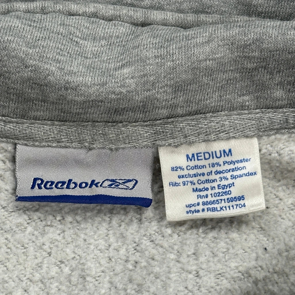 Reebok 1/4 Zip - Medium Grey Cotton Blend - Image 3