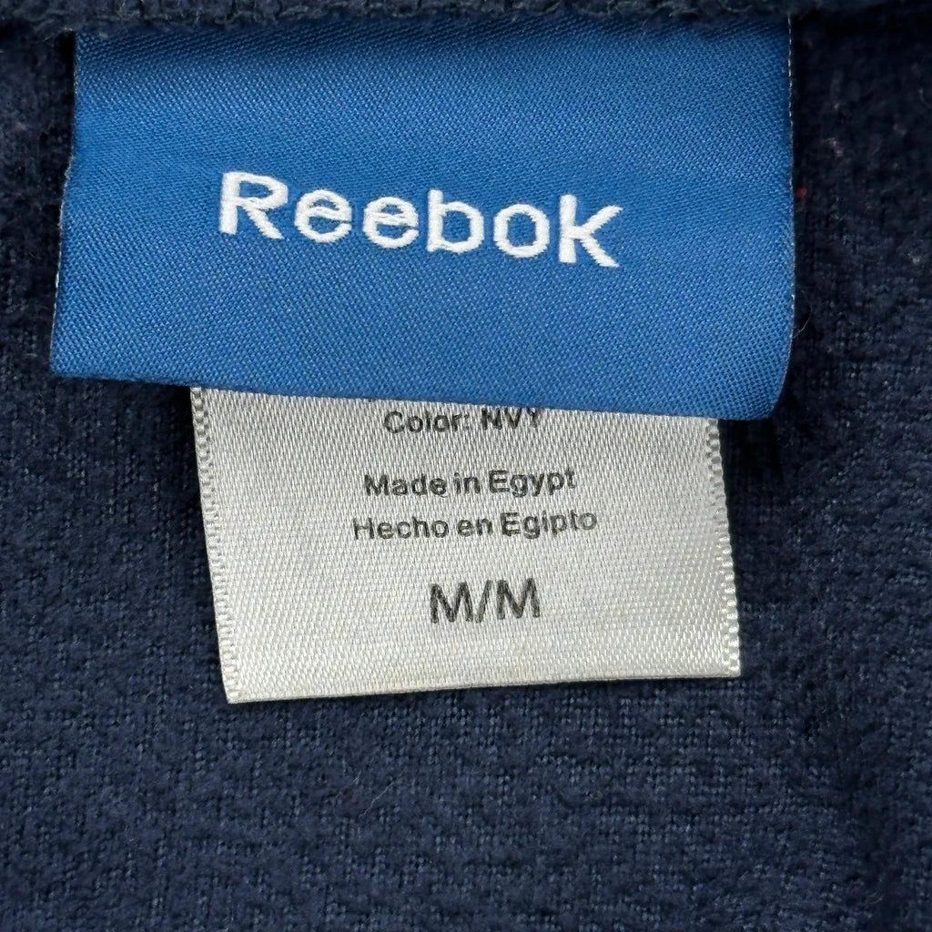 Reebok Fleece Jacket - Medium Navy Polyester - Image 3