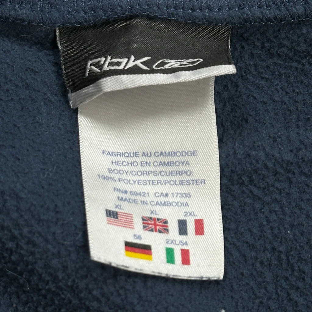 Reebok Fleece - 2XL Navy Polyester - Image 3