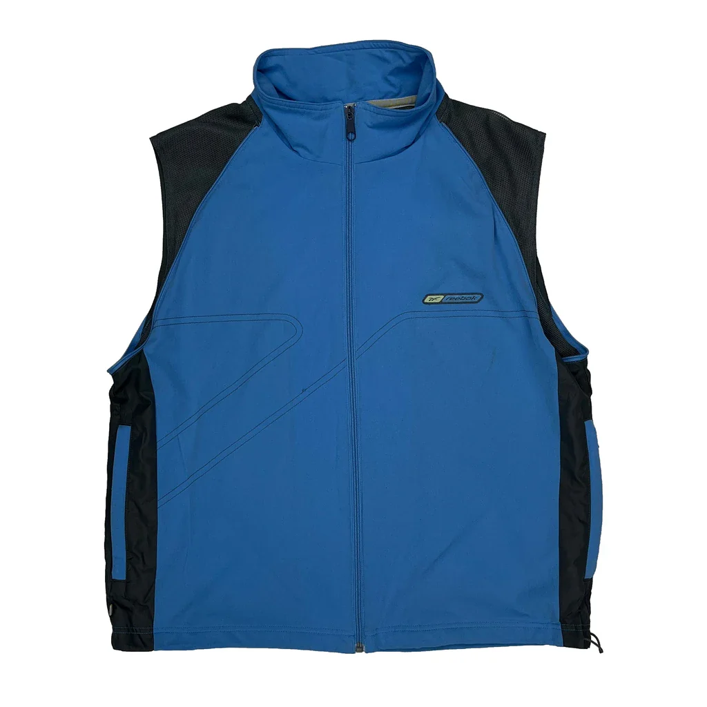 Reebok Gilet - Small Blue Polyester