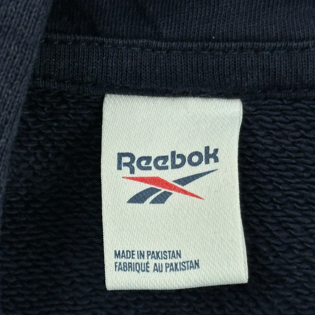 Reebok Hoodie - Medium Navy Cotton - Image 4