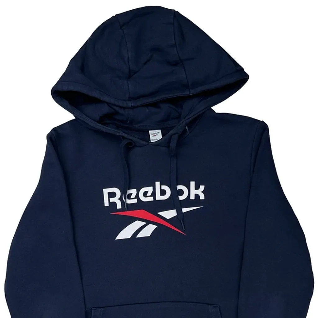 Reebok Hoodie - Medium Navy Cotton - Image 5