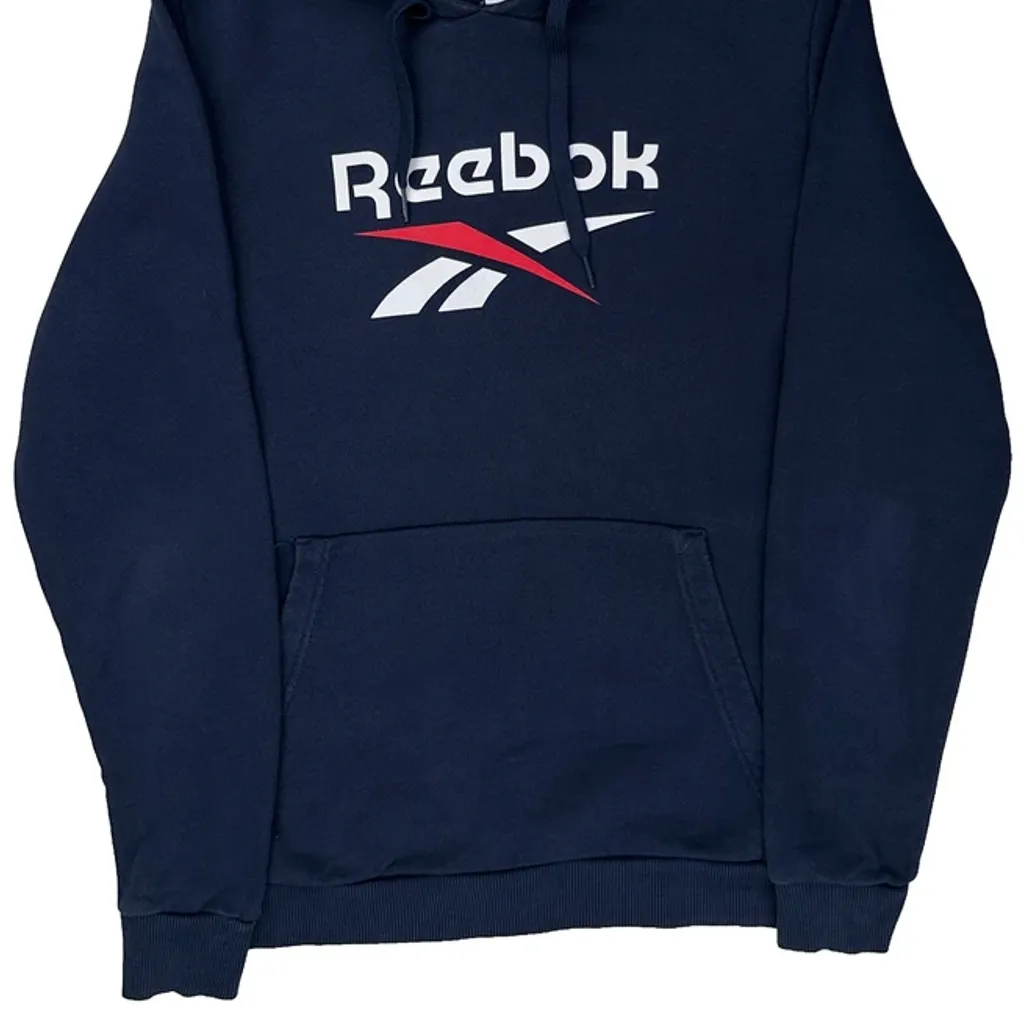 Reebok Hoodie - Medium Navy Cotton - Image 6