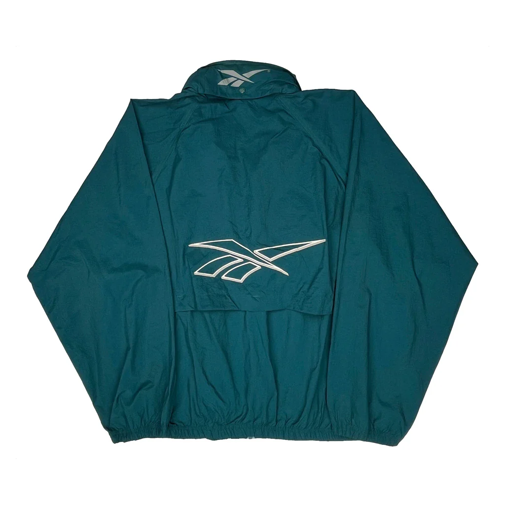 Reebok Jacket - XL Green Nylon - Image 2