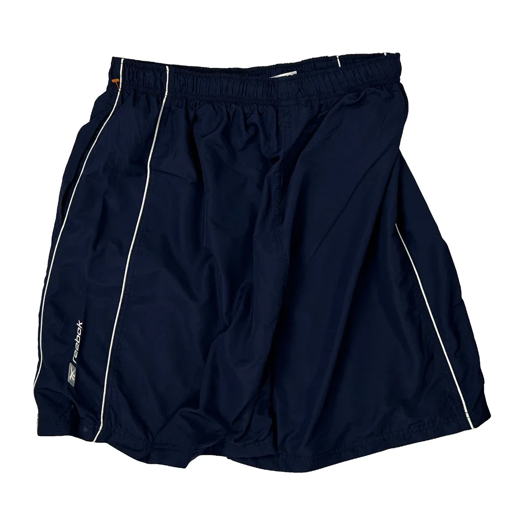 Reebok Sport Shorts - Large Blue Polyester - Image 2