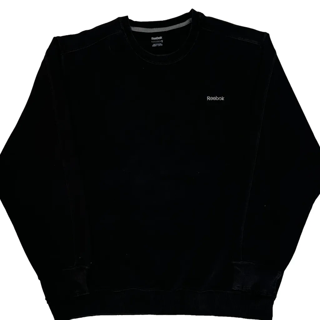 Reebok Sweatshirt - XL Black Cotton - Image 4