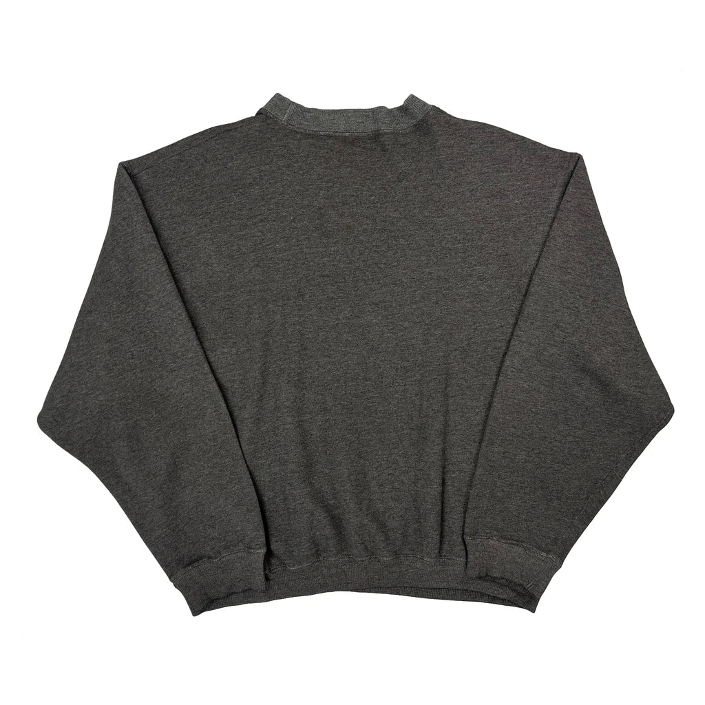 Reebok Sweatshirt - Large Gray Cotton - Image 2