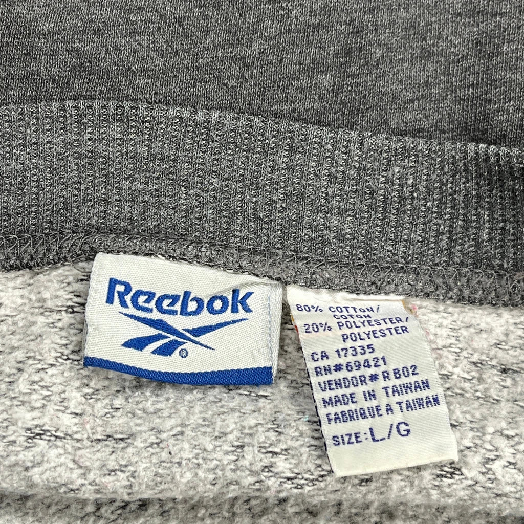 Reebok Sweatshirt - Large Gray Cotton - Image 3