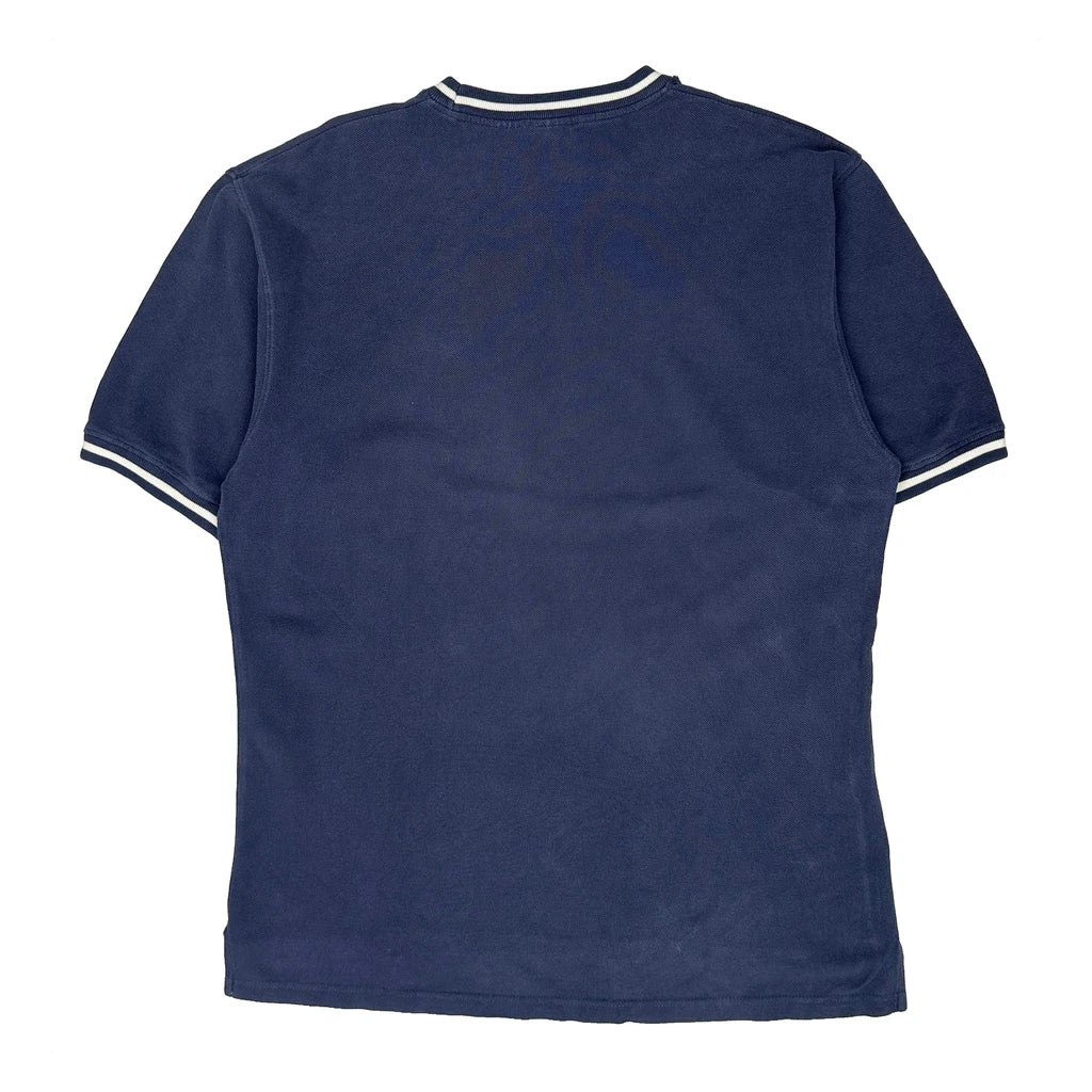 Reebok T-Shirt - Large Blue Cotton - Image 2