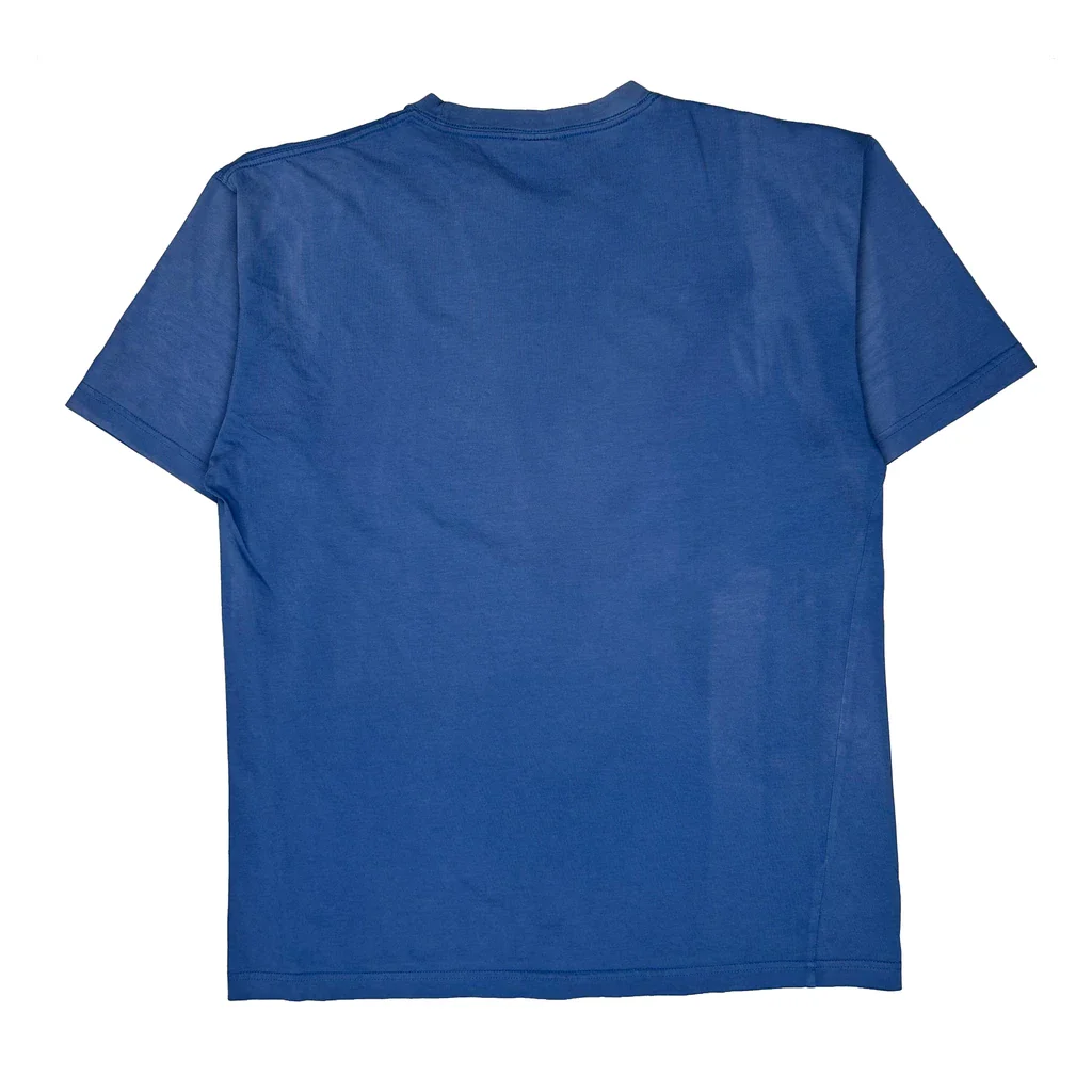Reebok T-Shirt - XL Blue Cotton - Image 2
