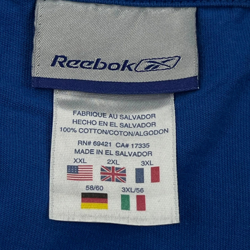 Reebok T-Shirt - 2XL Blue Cotton - Image 3