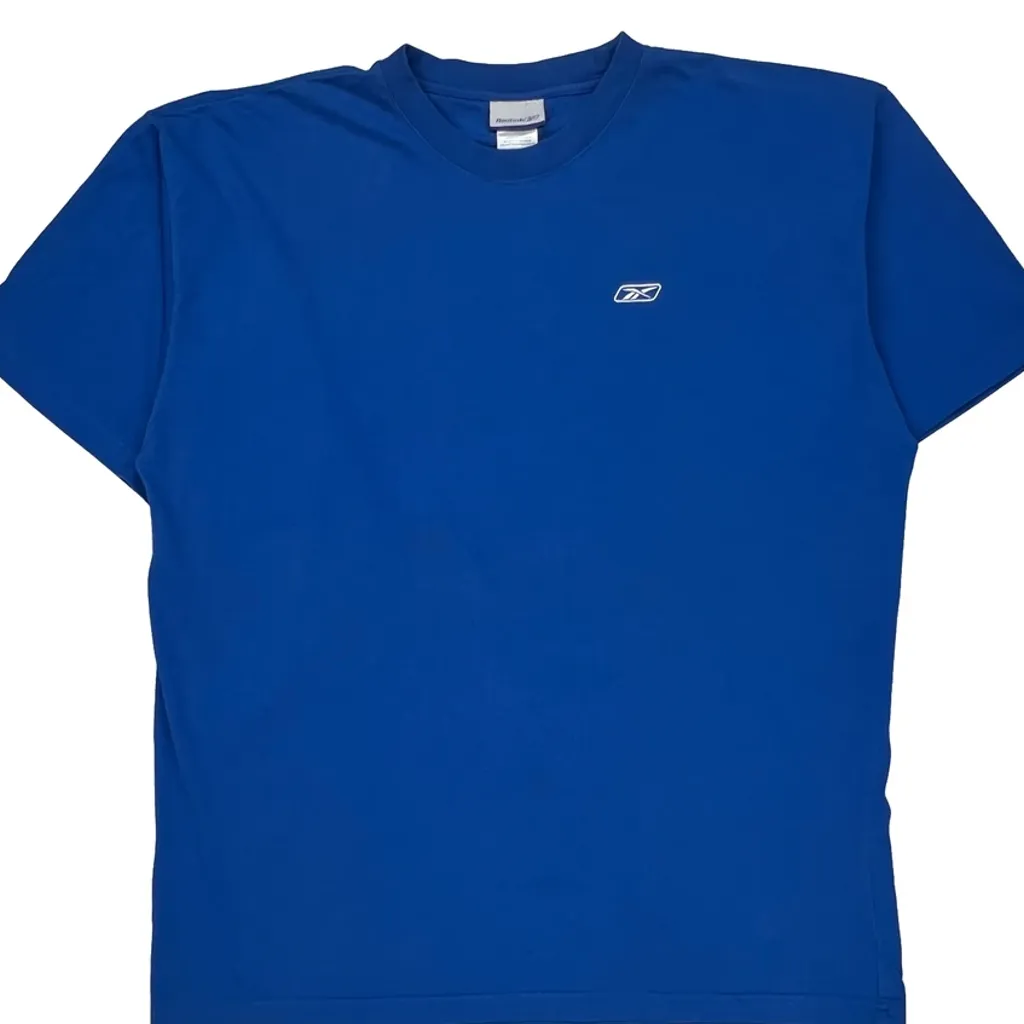 Reebok T-Shirt - 2XL Blue Cotton - Image 5