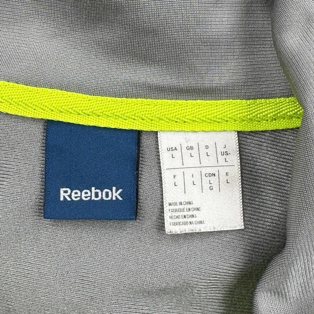Reebok Track Jacket - Large Black Polyester - Image 3