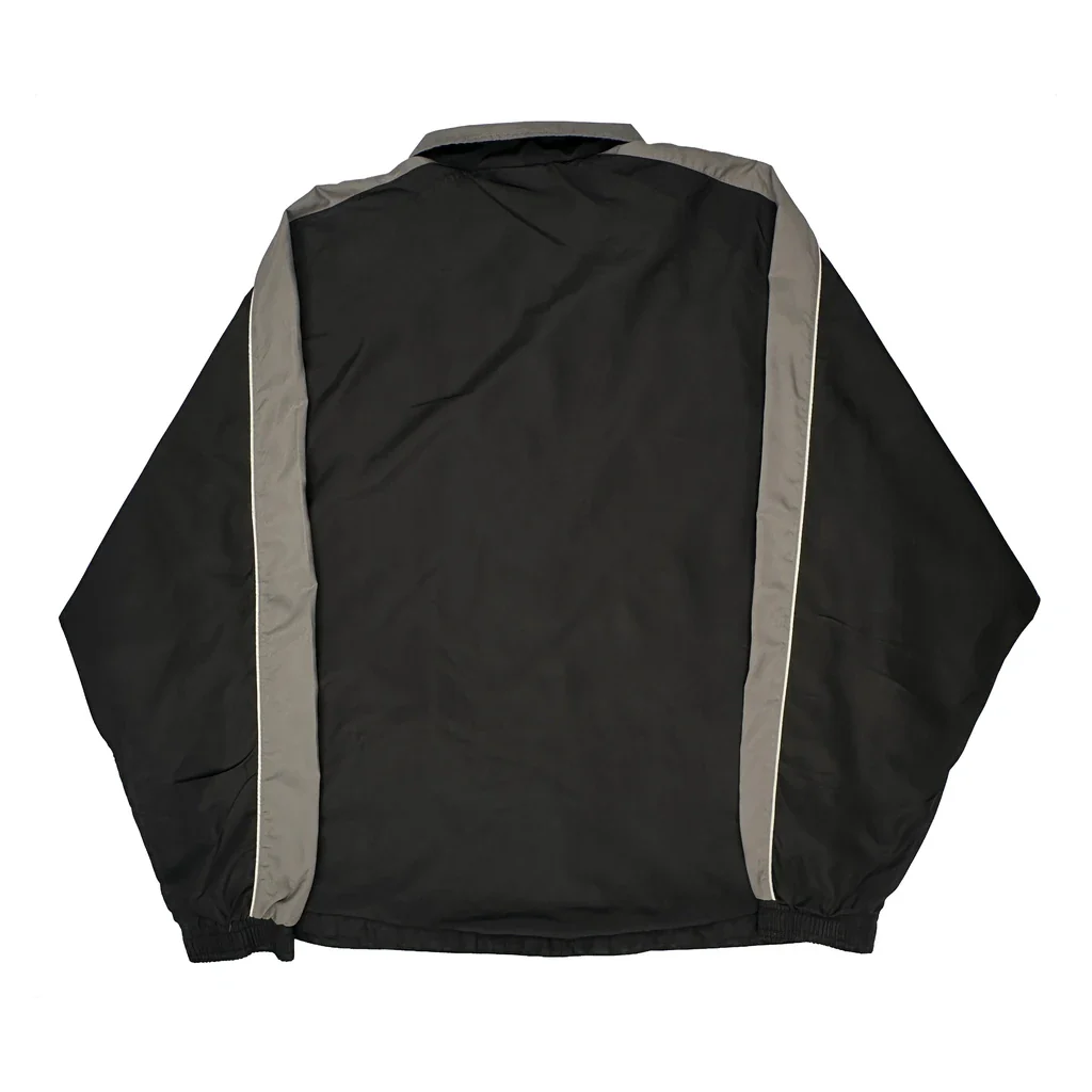 Reebok Track Jacket - Large Black Nylon - Image 2