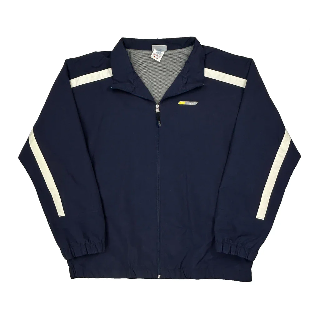 Reebok Track Jacket - XL Navy Polyester