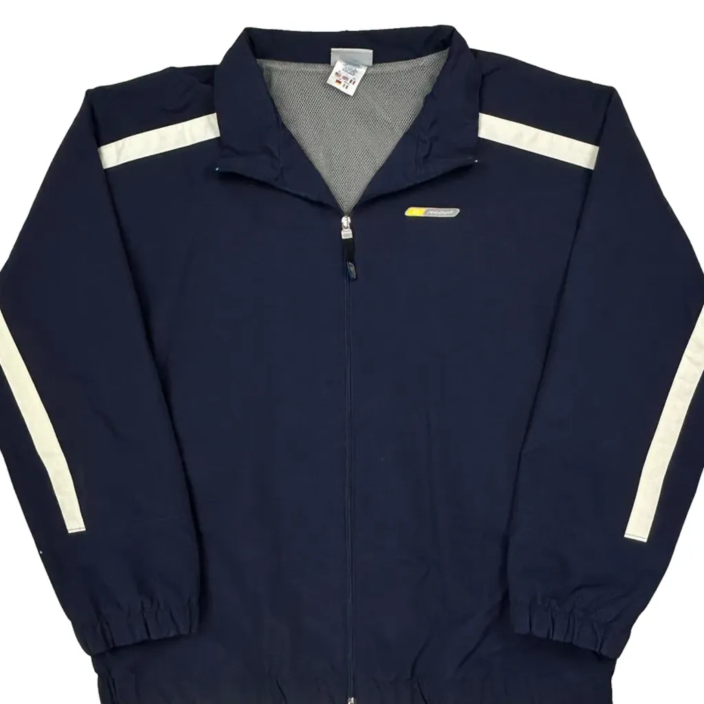 Reebok Track Jacket - XL Navy Polyester - Image 5