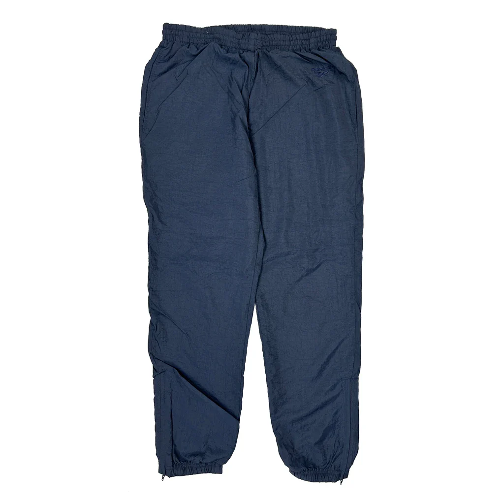 Reebok Track Pants - Medium Blue Nylon