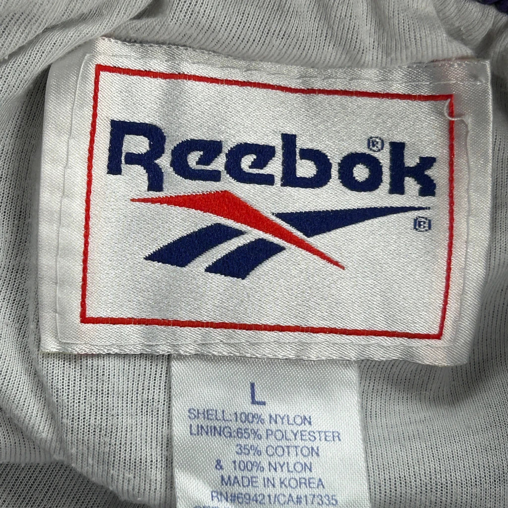 Reebok Track Pants - Large Purple Nylon - Image 3