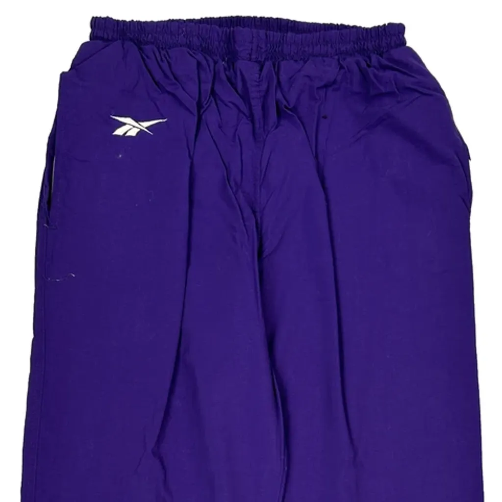 Reebok Track Pants - Large Purple Nylon - Image 4