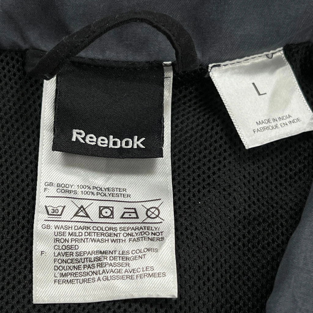 Reebok Windbreaker - Large Black Polyester - Image 3
