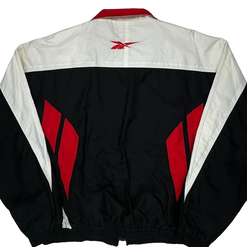 Reebok Windbreaker - Large Black Nylon - Image 7