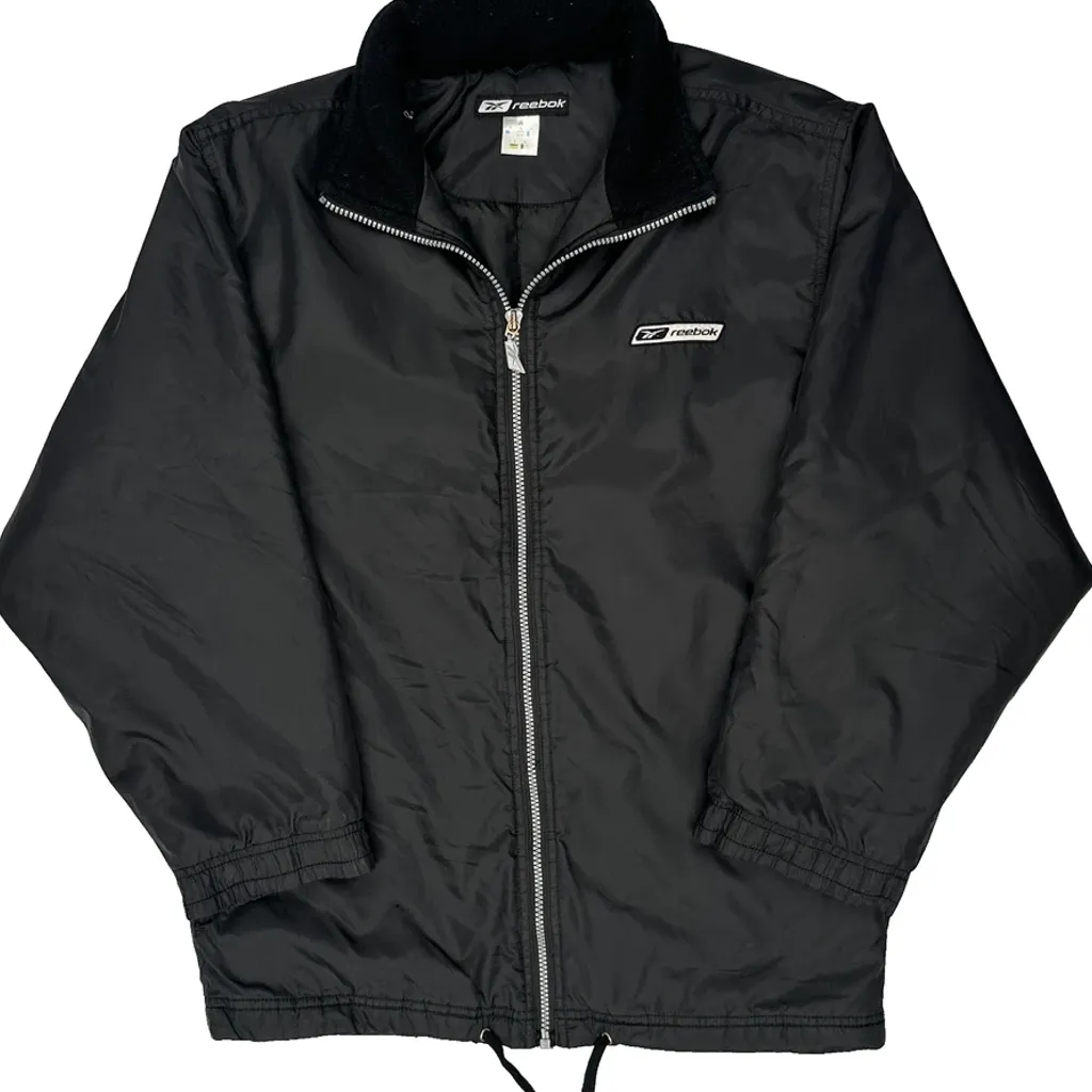 Reebok Windbreaker - Large Black Polyester - Image 5