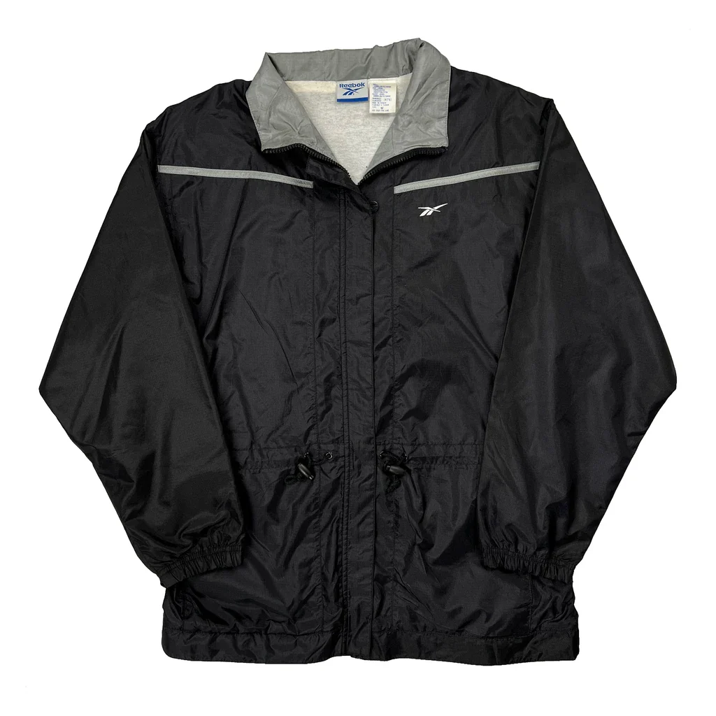 Reebok Windbreaker - Medium Black Nylon